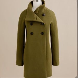 Jcrew Double Cloth Bon Bon Coat